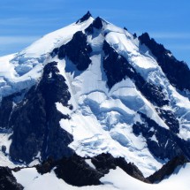 Icy Cerro Cagliero, 2584 meters high